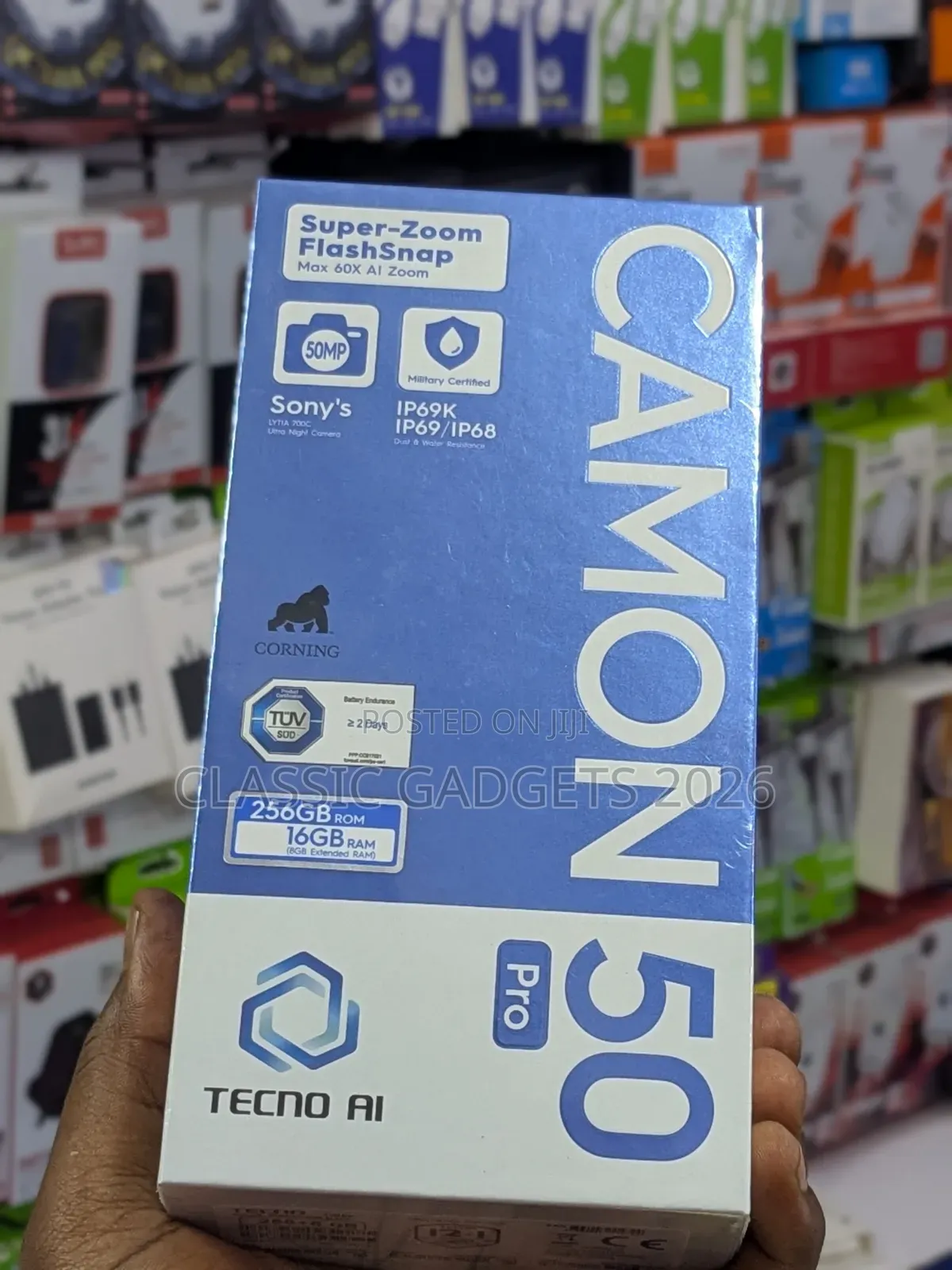 New Tecno Camon 50 Pro 256 GB Gold