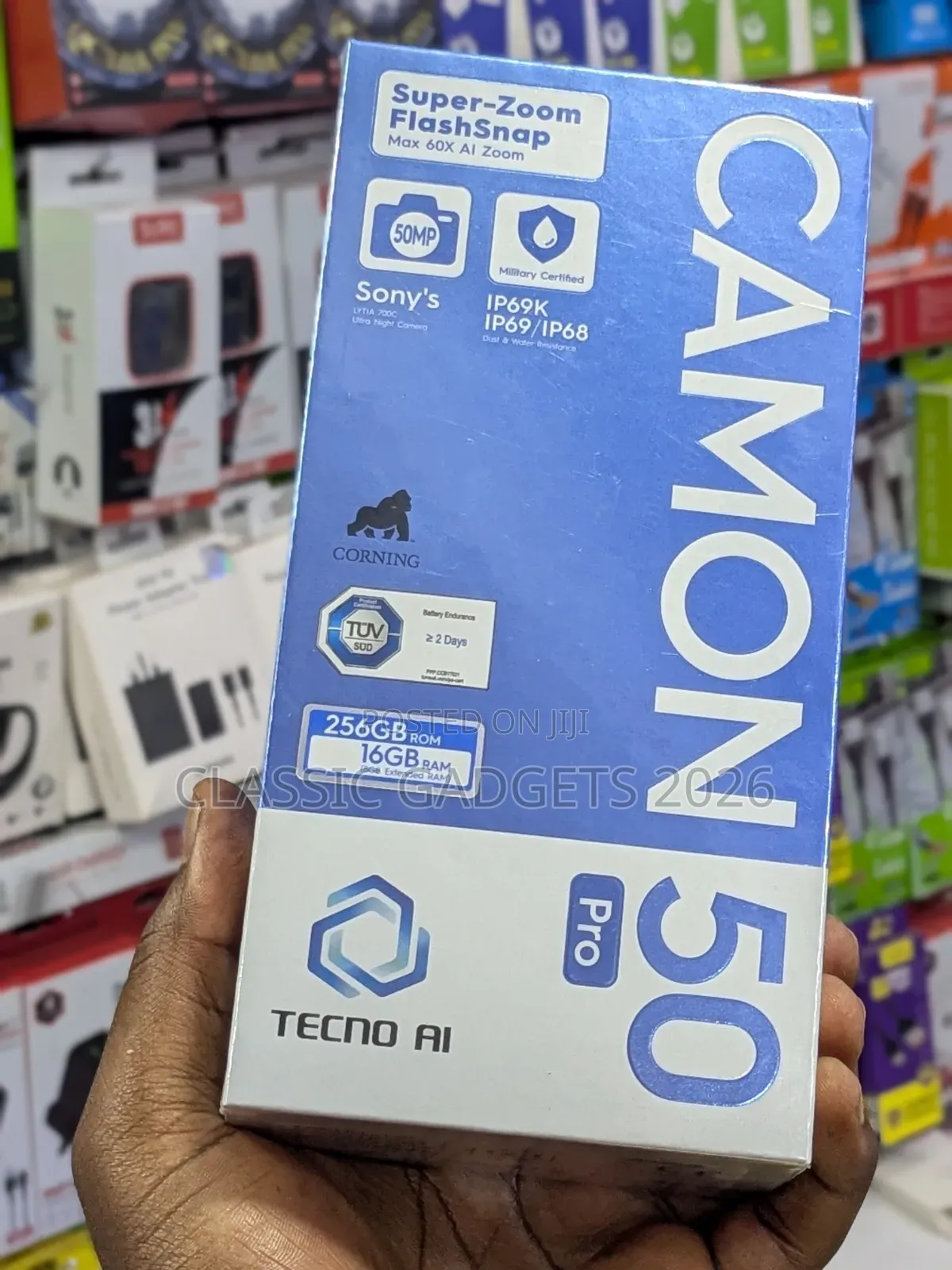 New Tecno Camon 50 Pro 256 GB Gold