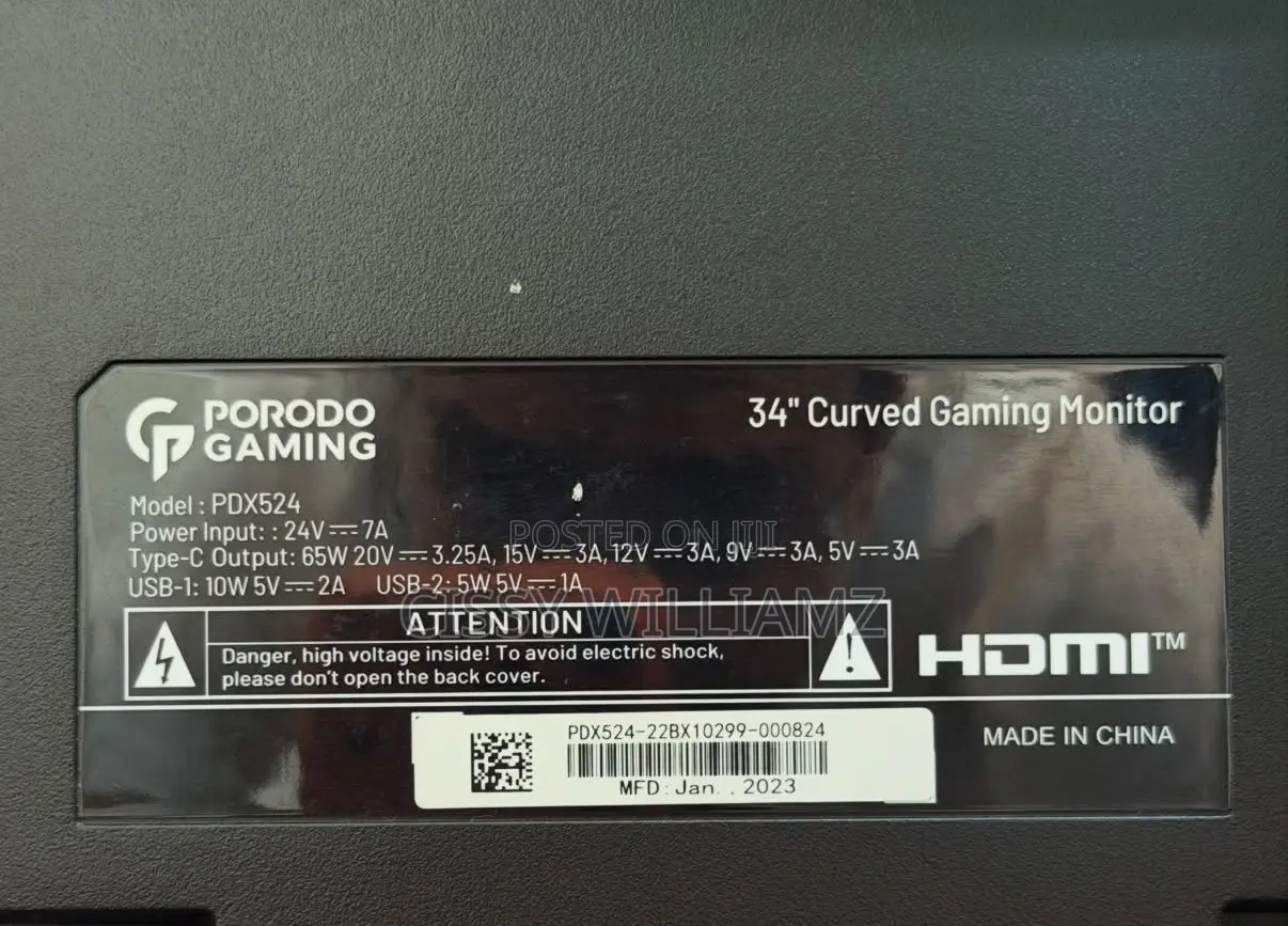 Porodo Curved Gaming Monitor