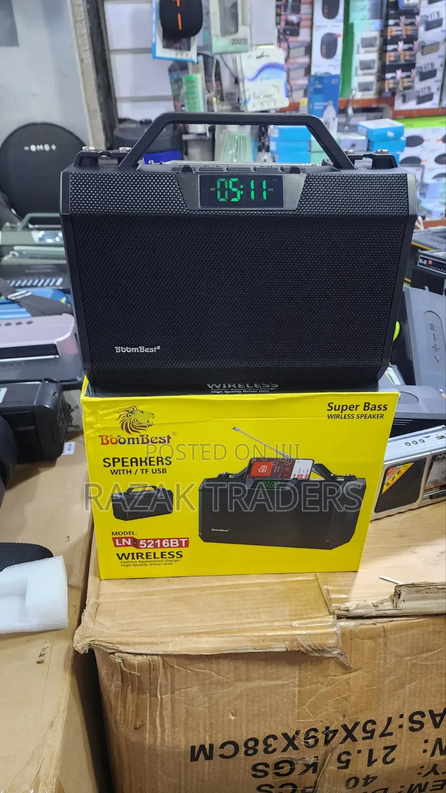 BoomBest LN 5216BT Wireless Super Bass Speaker - Green/Black