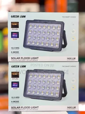 Green Lion Solar Floodlight With Solar Panel