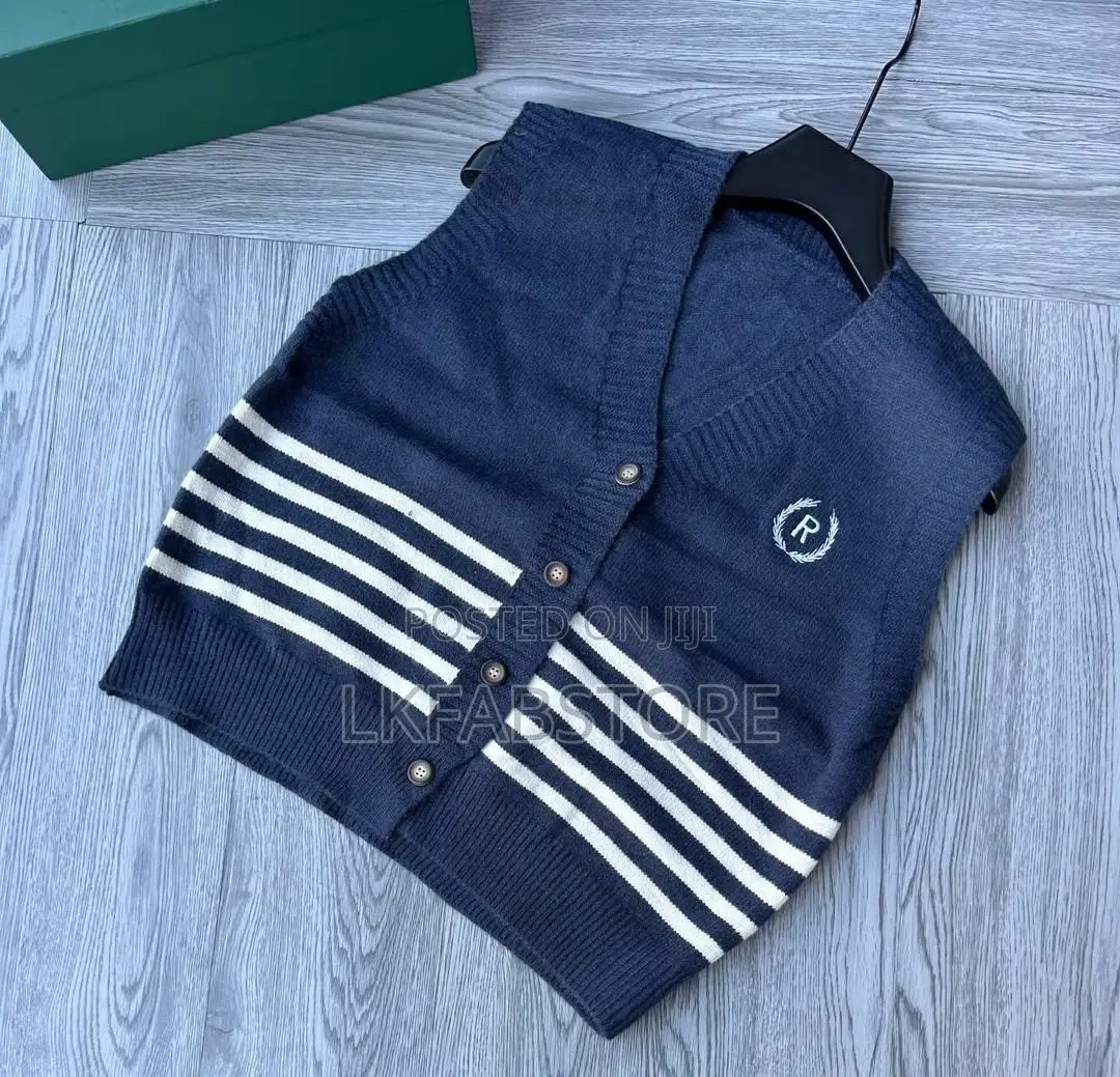 Button Armless Unisex Vests