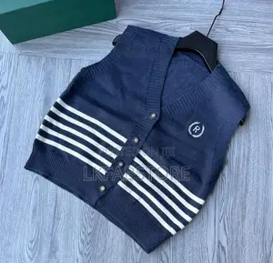 Button Armless Unisex Vests