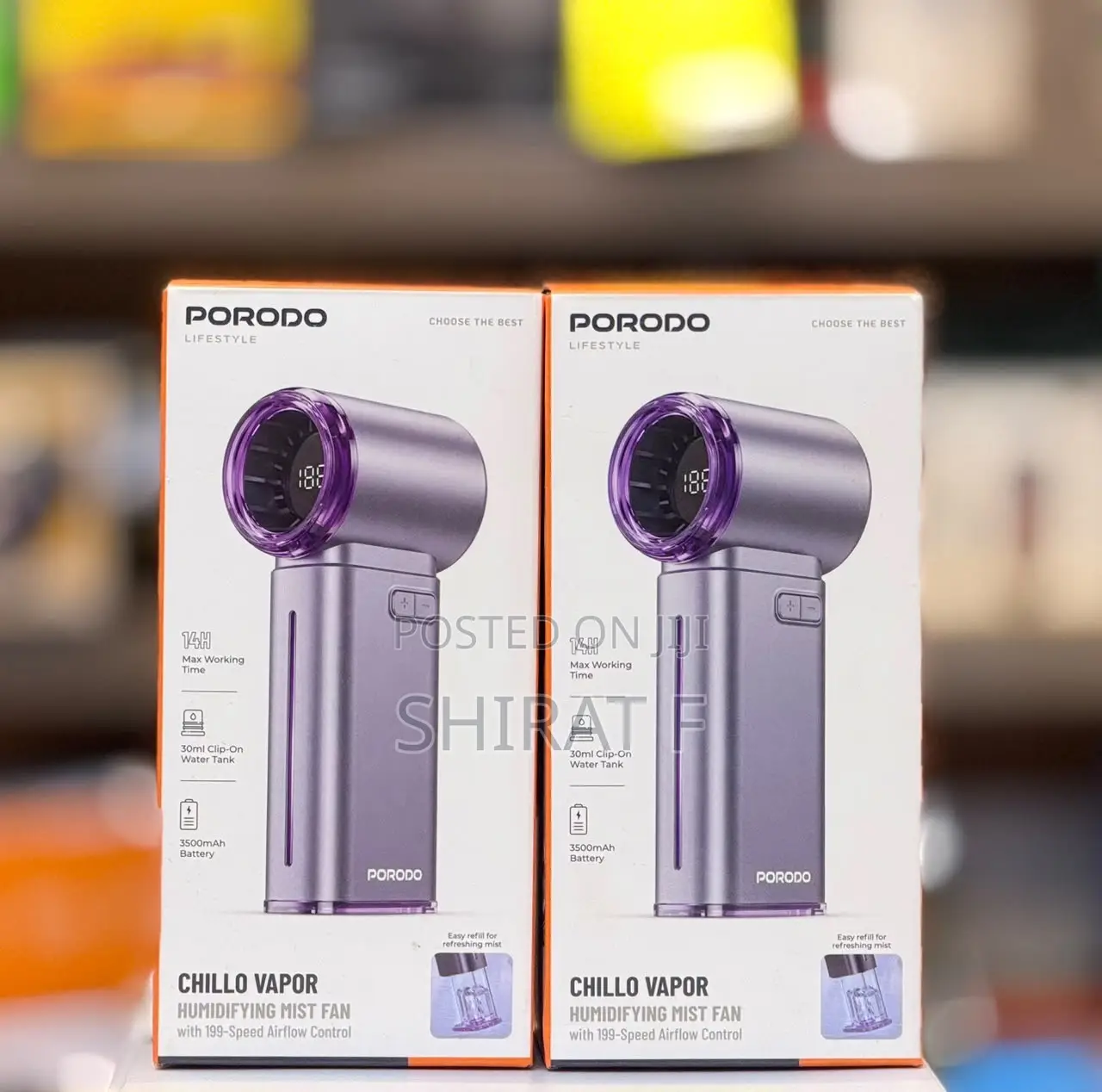 Porodo Lifestyle Chillo Vapor Humidifying Mist Fan
