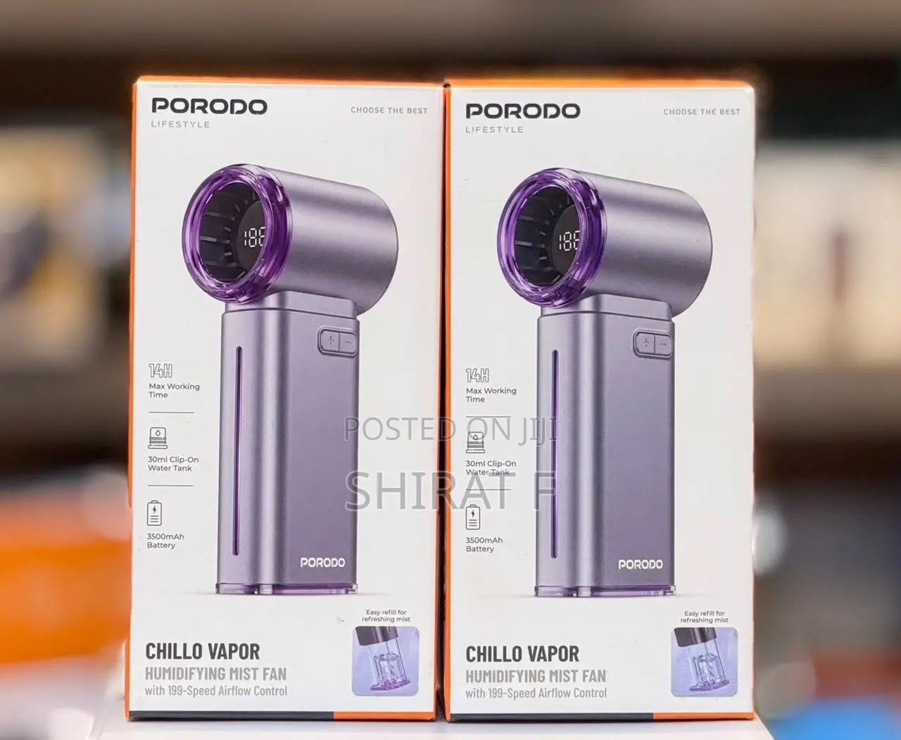 Porodo Lifestyle Chillo Vapor Humidifying Mist Fan