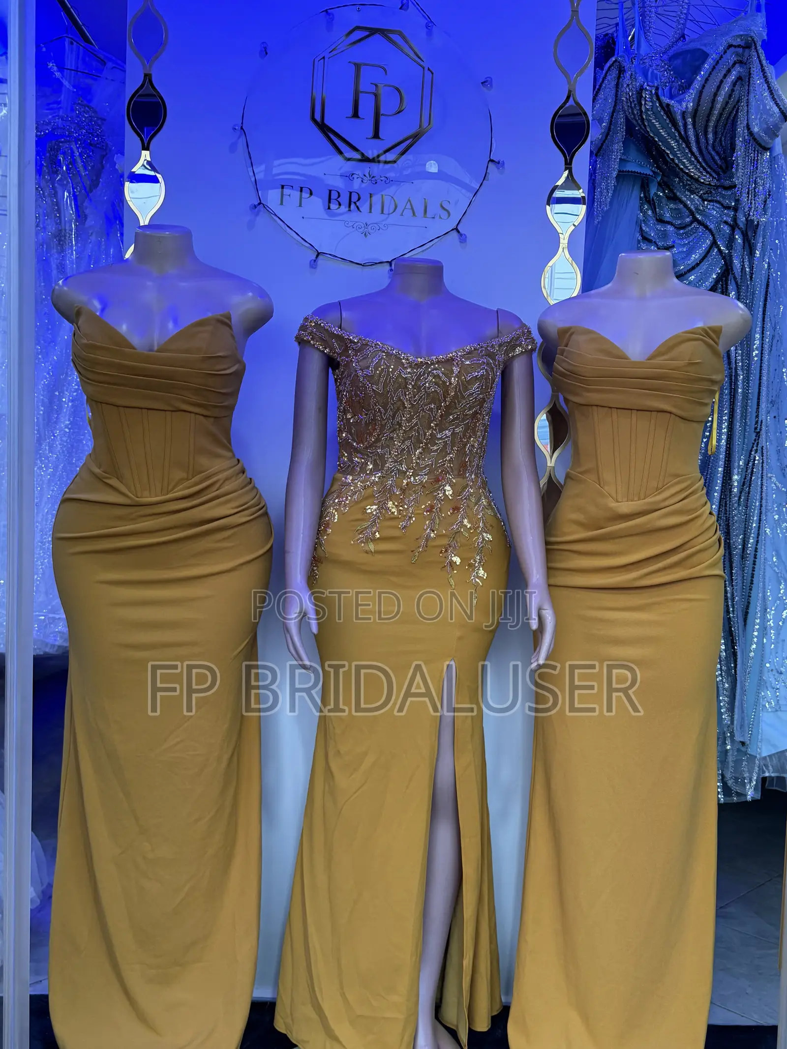 Bridesmaids Dresses for Hire X6 PCS Gold