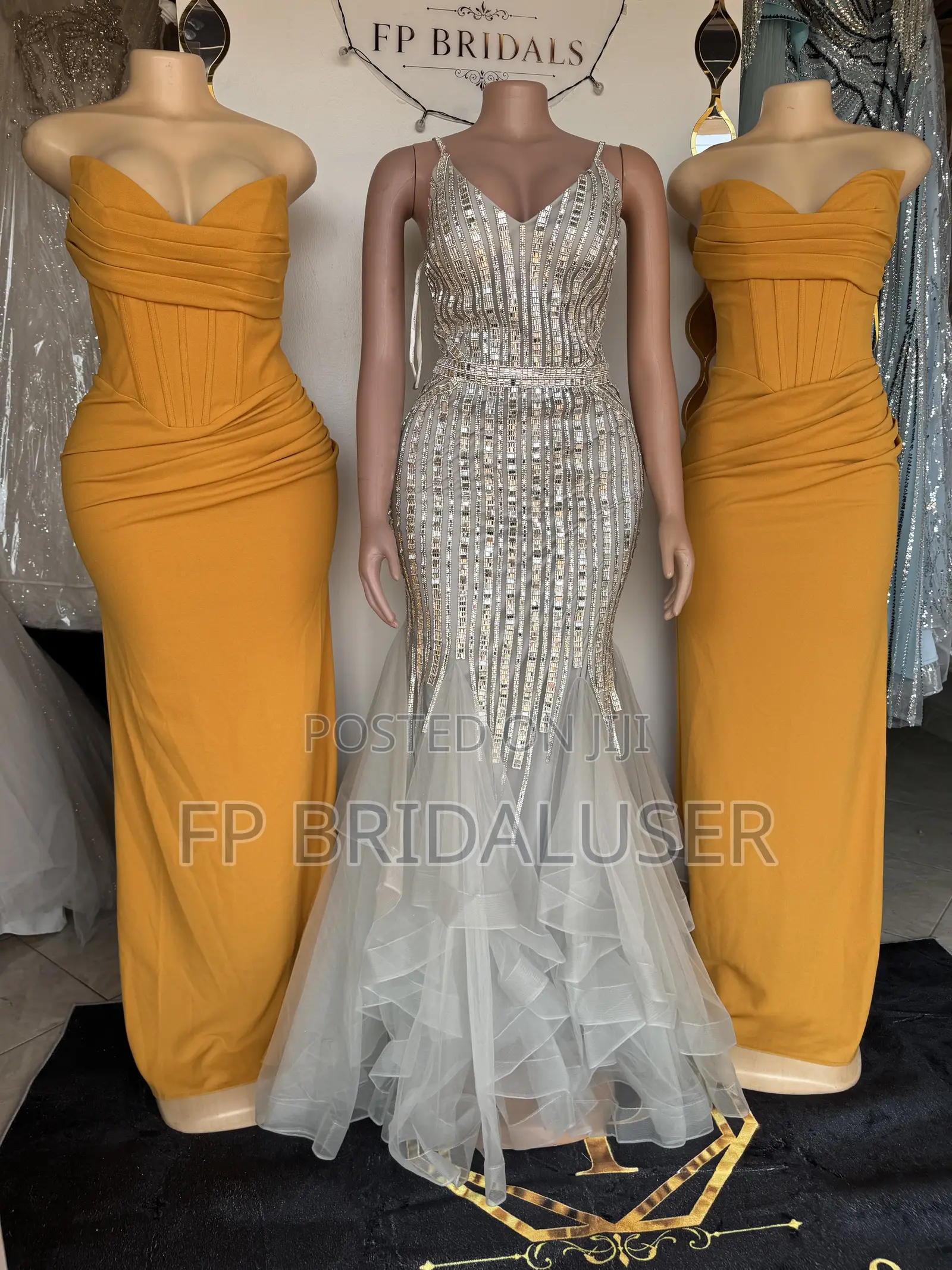 Bridesmaids Dresses for Hire X6 PCS Gold