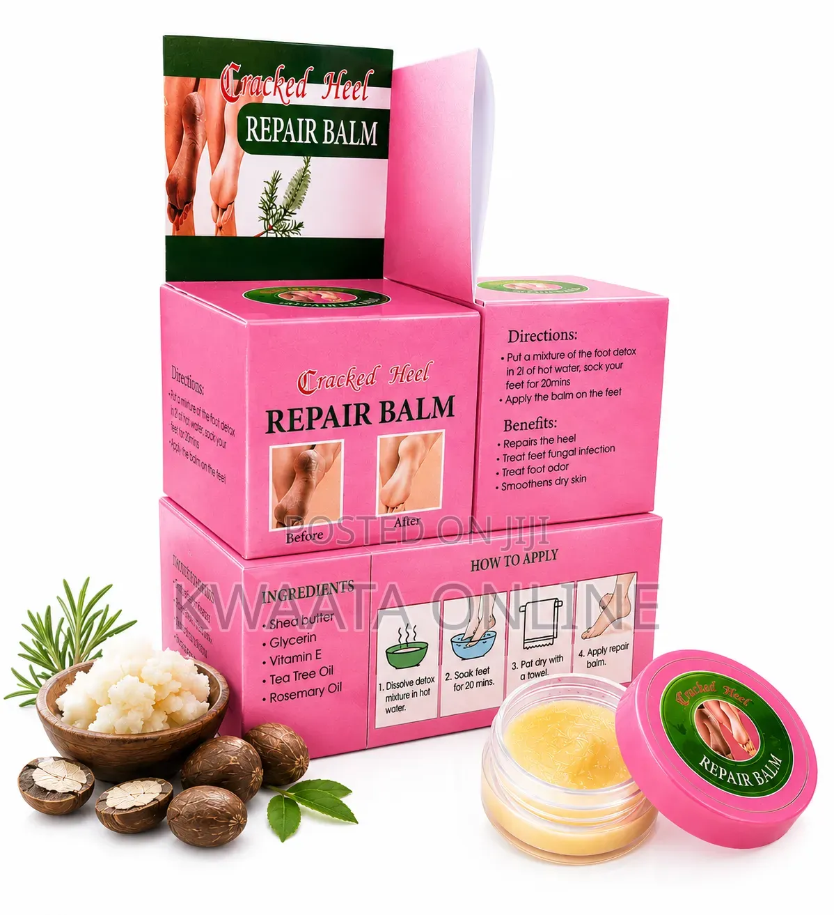 Cracked Heel Repair Balm – Foot Care Dry, Rough Heel Treatment