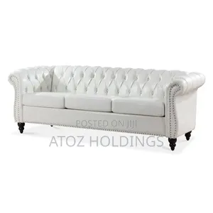 Sofas/Jayden 3 Seaters Light Shed Chesterfield Leather Sofas 899,000/-