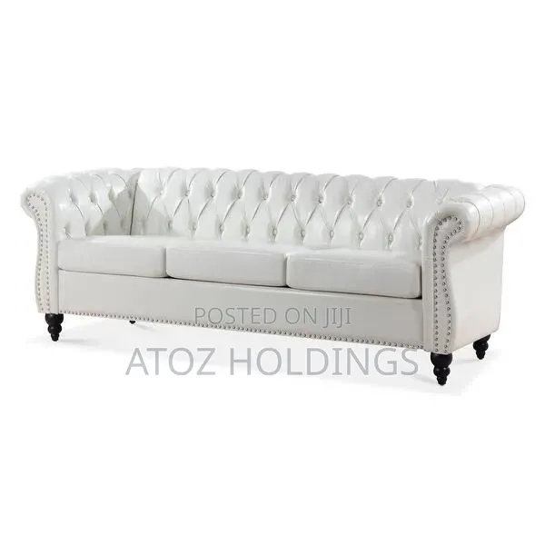 Sofas/Jayden 3 Seaters Light Shed Chesterfield Leather Sofas 899,000/-
