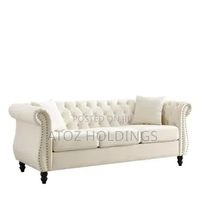 Sofas/Jayden 3 Seaters Light Shed Chesterfield Leather Sofas 899,000/-