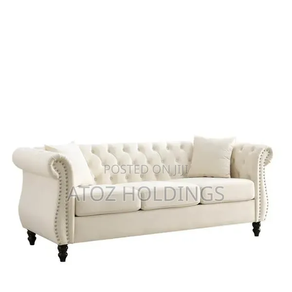 Sofas/Jayden 3 Seaters Light Shed Chesterfield Leather Sofas 899,000/-
