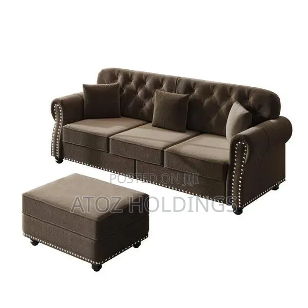 Sofas/Victoria 3 Seaters Vintage Sofas + One Pouf 699,000/- Any Colour
