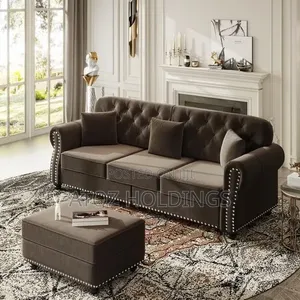 Sofas/Victoria 3 Seaters Vintage Sofas + One Pouf 699,000/- Any Colour
