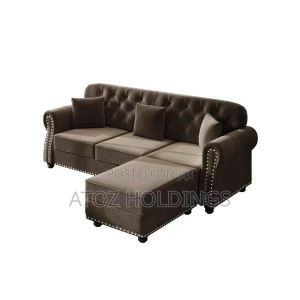 Sofas/Victoria 3 Seaters Vintage Sofas + One Pouf 699,000/- Any Colour