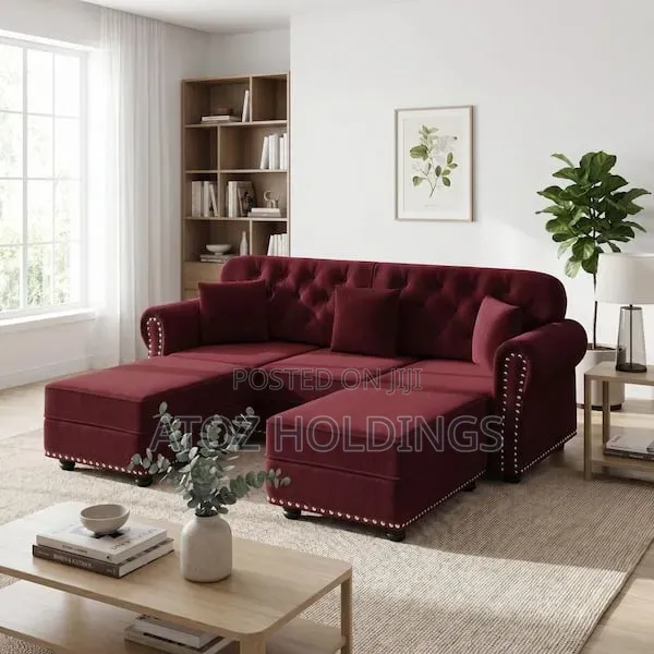 Sofas/Victoria 3 Seaters Vintage Sofas + One Pouf 699,000/- Any Colour