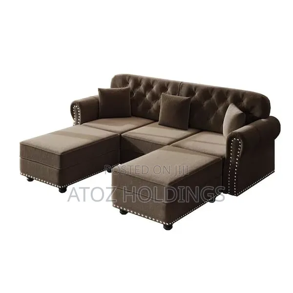 Sofas/Victoria 3 Seaters Vintage Sofas + One Pouf 699,000/- Any Colour