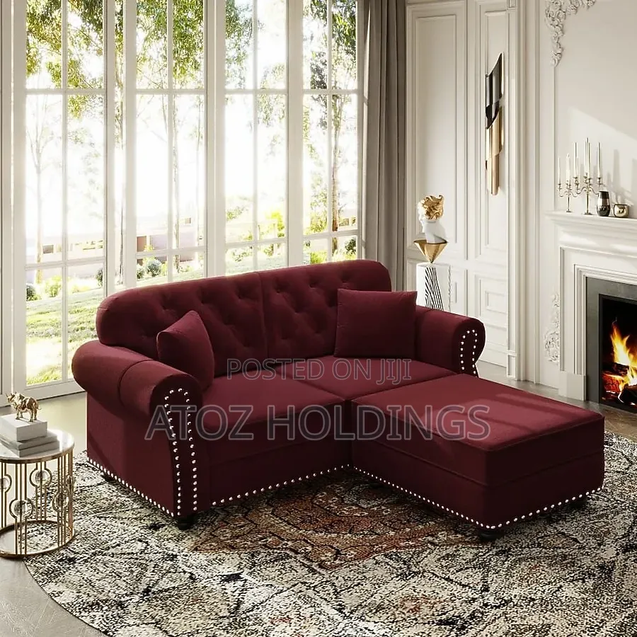 Sofas/Victoria 2 Seaters Vintage Sofas + One Pouf 599,000/- Any Colour