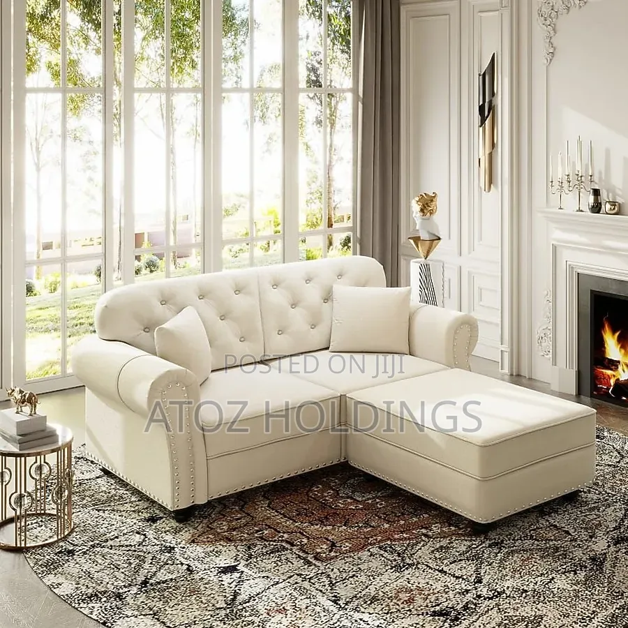 Sofas/Victoria 2 Seaters Vintage Sofas + One Pouf 599,000/- Any Colour