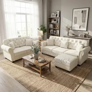 Sofas/Victoria 5 Seaters Vintage Sofas + a Pouf 1,199,000/- Order Now