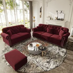 Sofas/Victoria 5 Seaters Vintage Sofas + a Pouf 1,199,000/- Order Now