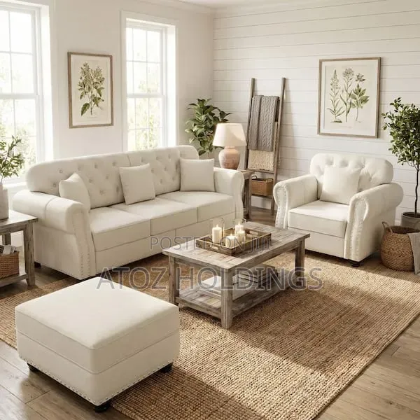Sofas/Victoria 5 Seaters Vintage Sofas + a Pouf 1,199,000/- Order Now