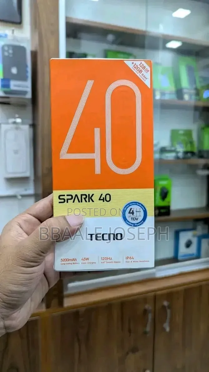 New Tecno Spark 40 128 GB Black