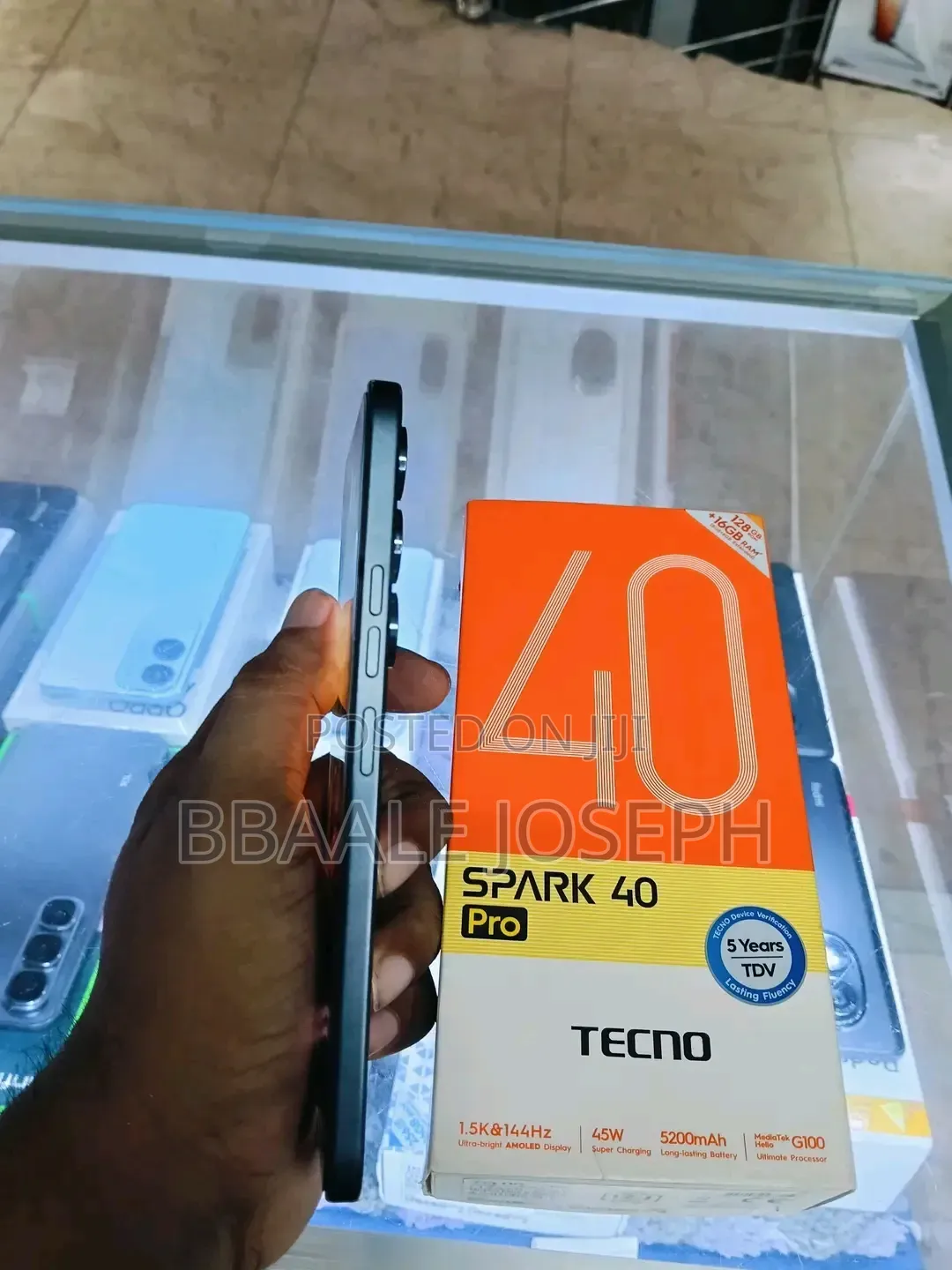 New Tecno Spark 40 Pro 128 GB Black