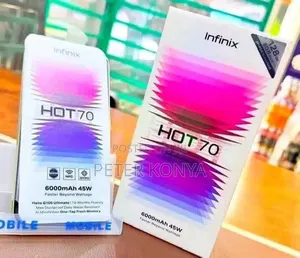 New Infinix Hot 70 128 GB Black