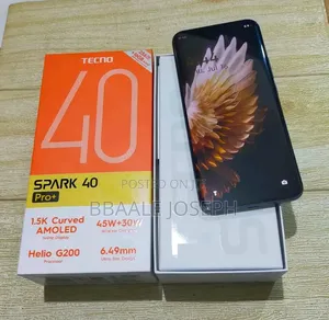 New Tecno Spark 40 Pro+ 256 GB Black