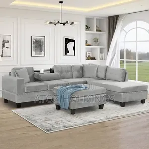Sofas/Madona 5 Seaters L Sofas + Ottoman Pouf 1,99,000/- Any Colour