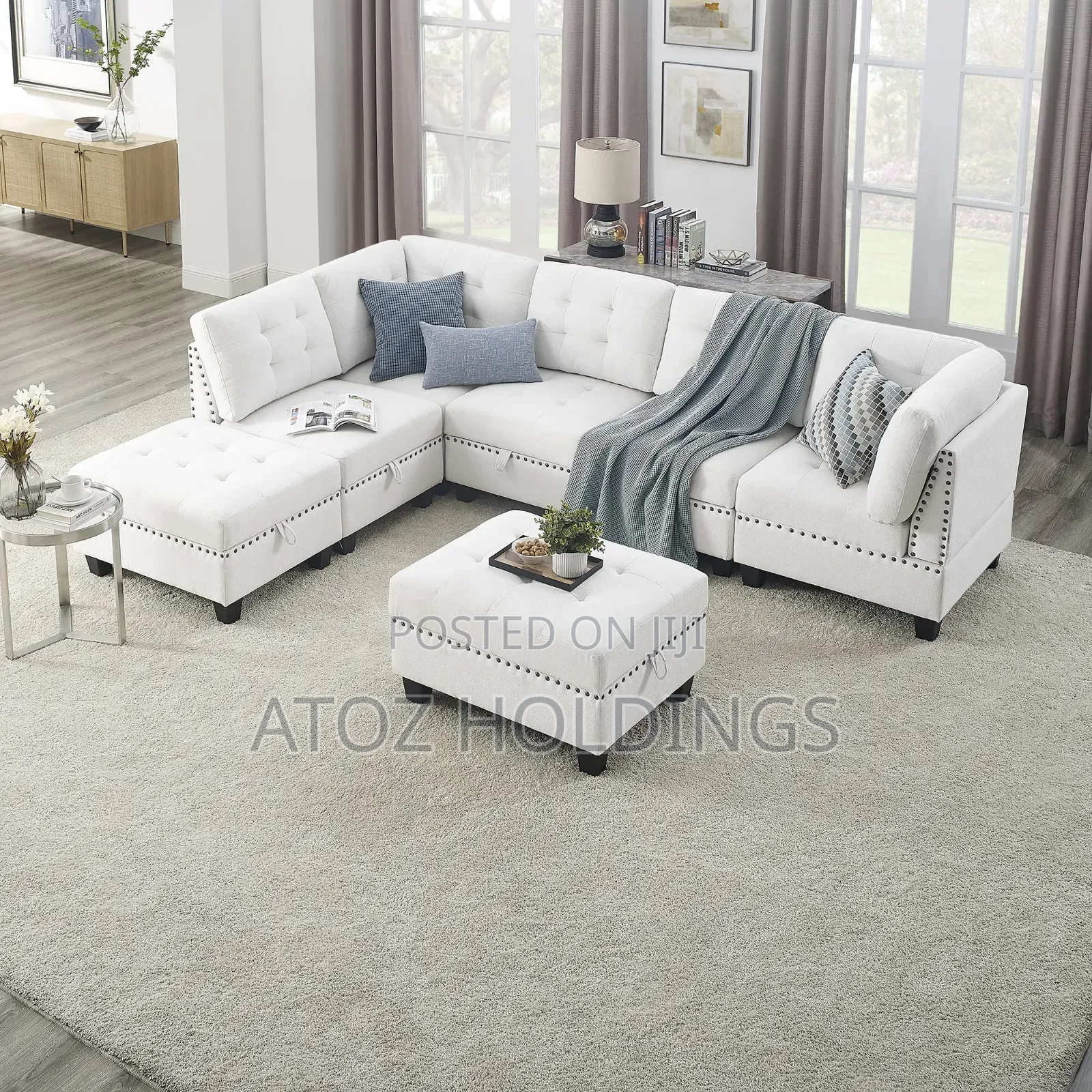 Sofas/Montana 5 Seaters L Sofas + Ottoman Pouf 999,000/- In Any Colour