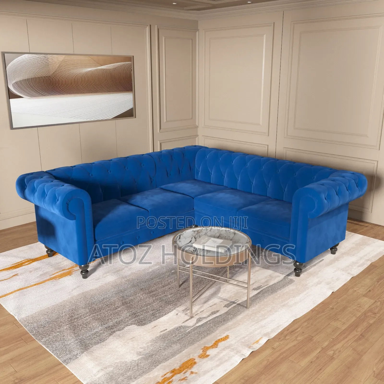 Sofas/Celine Dion Chesterfield L Sofas 5 Seater Any Colour 1,499,000/-