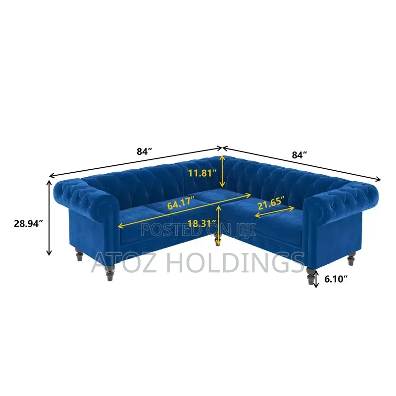 Sofas/Celine Dion Chesterfield L Sofas 5 Seater Any Colour 1,499,000/-