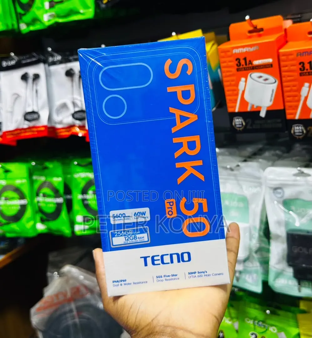 New Tecno Spark 50 Pro 256 GB Black