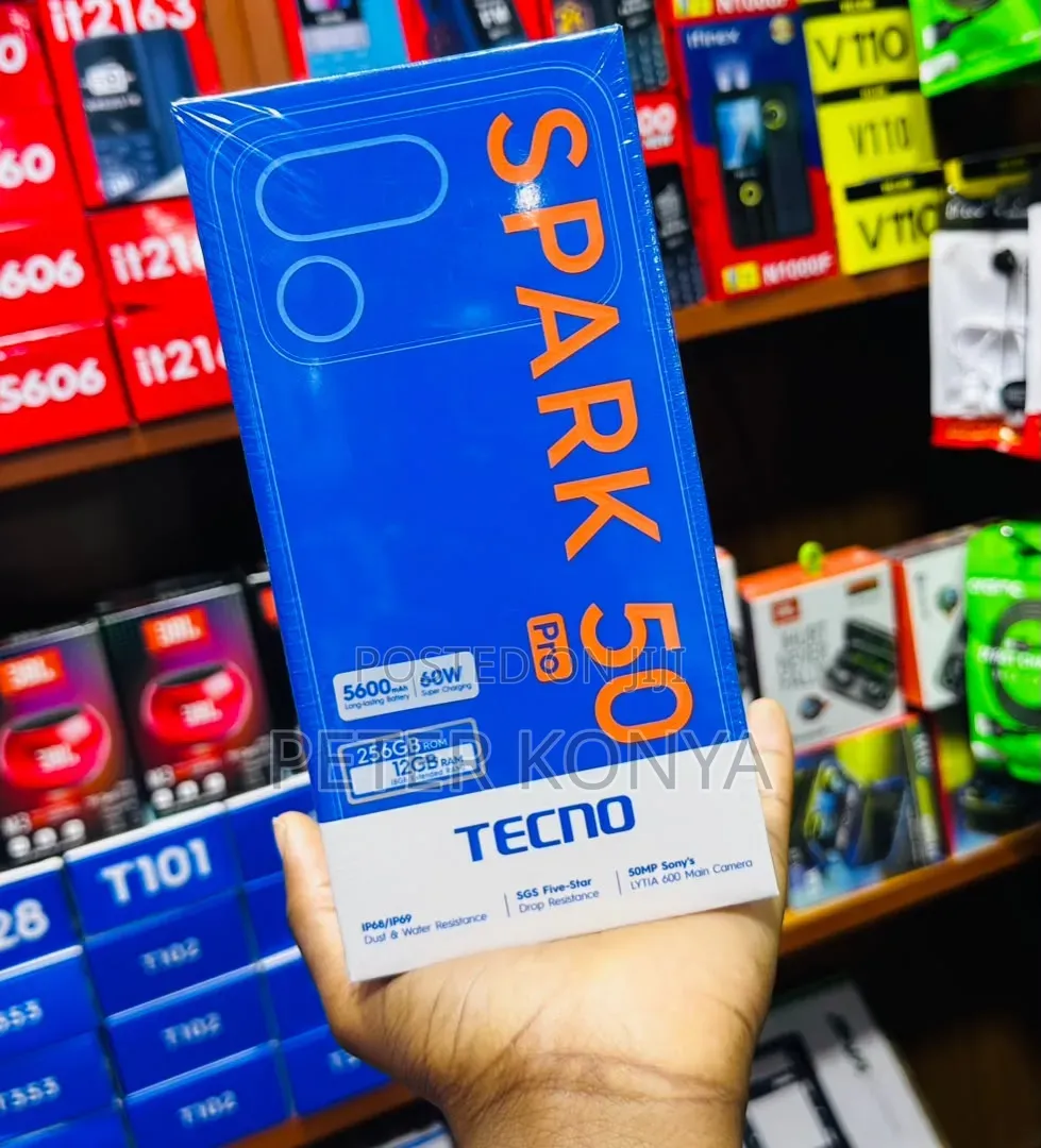 New Tecno Spark 50 Pro 256 GB Black