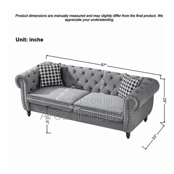 Sofas/5 Seaters Perfect Chesterfield Sofas in Any Colour 1,499,000/-