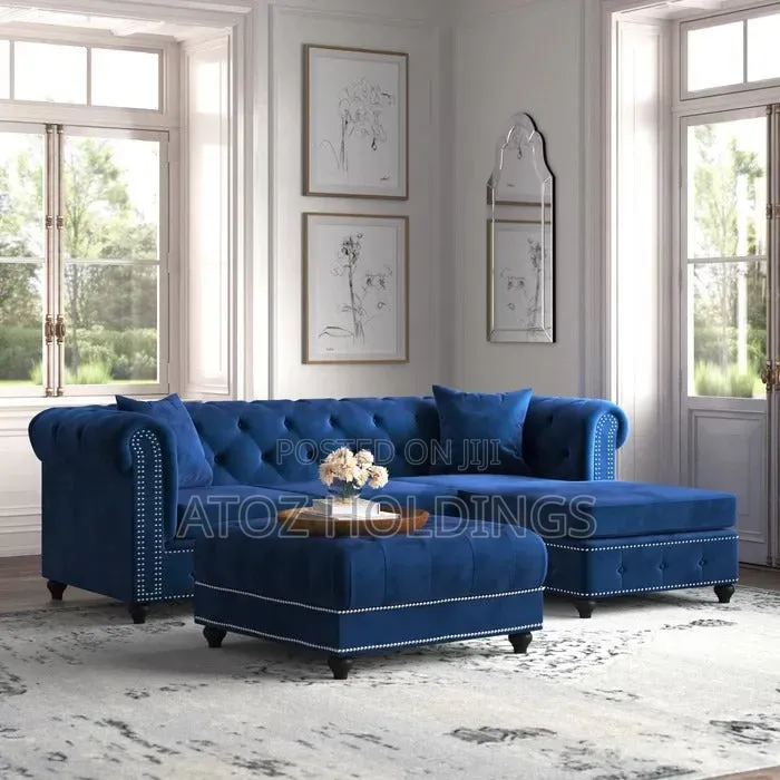 Sofas/4 Seaters Mini L Chesterfield Sofas in Any Colour From 999,000/-