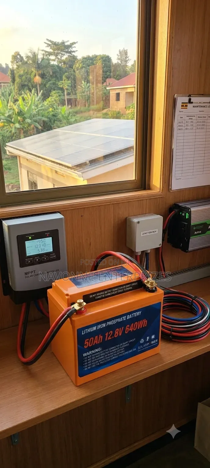 50Ah 12.8V Lithium LiFePO4 Battery for Solar Power (640Wh)