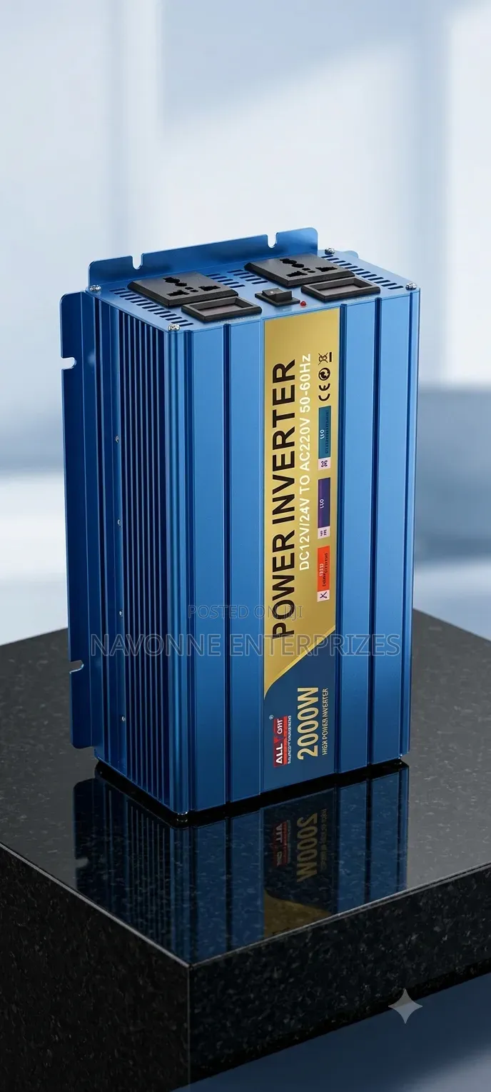 2000 Watt Pure Sine Wave Solar Power Inverter 12V 24V to 220V AC