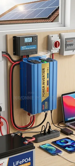 2000 Watt Pure Sine Wave Solar Power Inverter 12V 24V to 220V AC