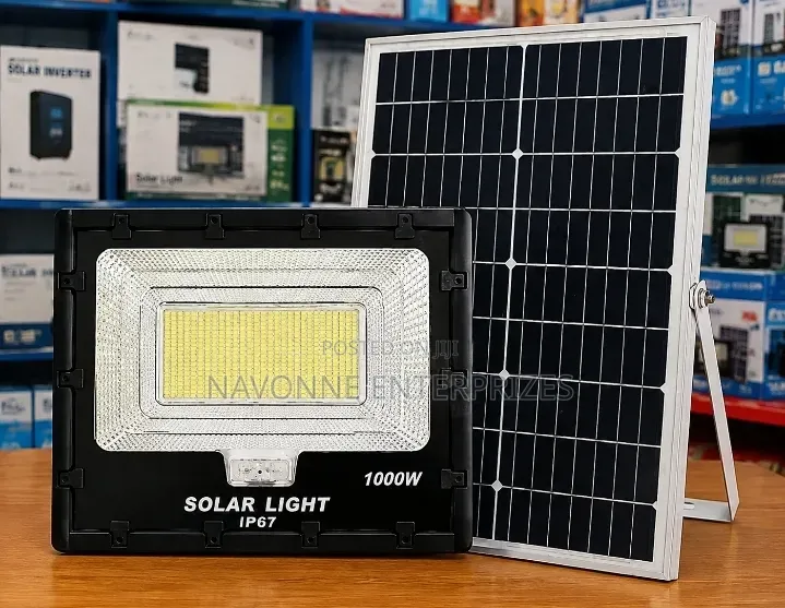 1000 Watt Super Bright Outdoor Solar Security Flood Light – Commercial