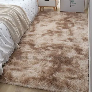 Patched Brown Centre Carpet