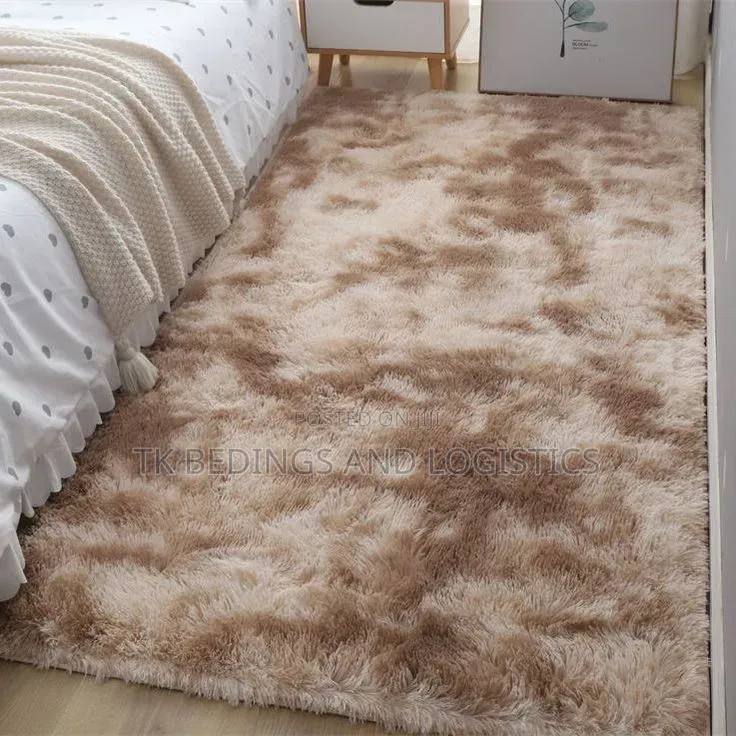 Patched Brown Centre Carpet