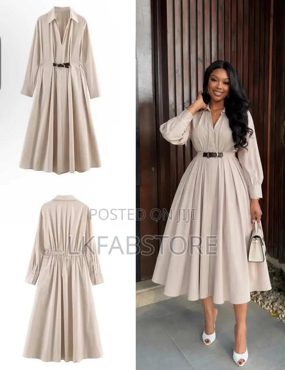 Elegant Midi Long Sleeved Dresses for Women