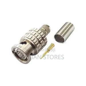 BNC Male Connector Crimping Type RG-6 Pin Gold