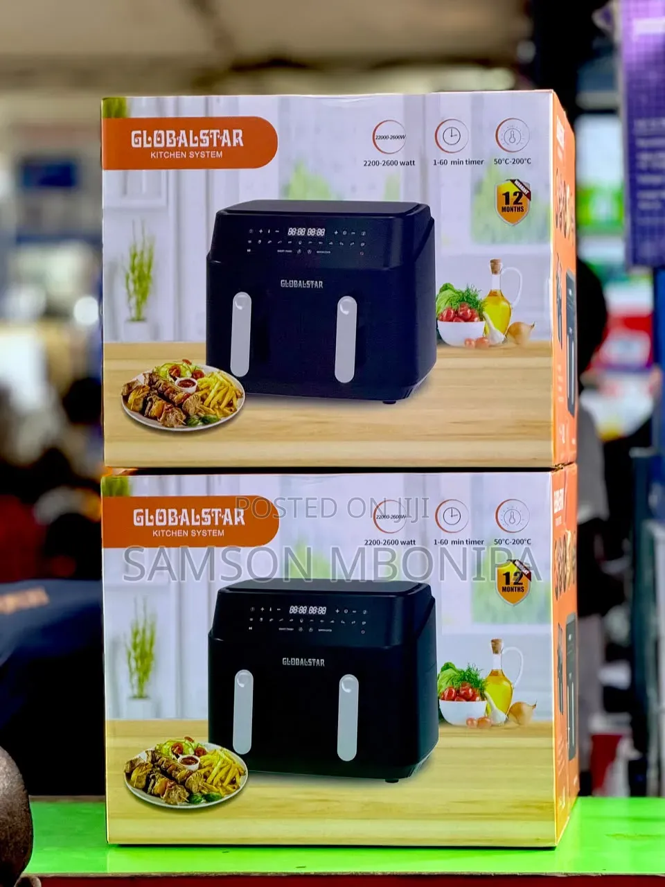 Globalstar 7L+7L Dual Basket Air Fryer GS-