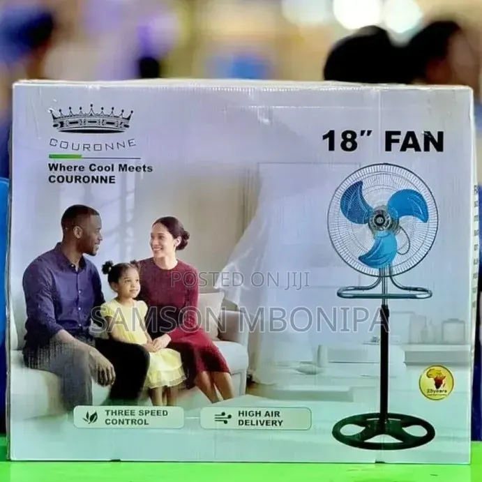 18 Inch Stand Table Household Fan – Black (BUY 1 GET 1 FREE)