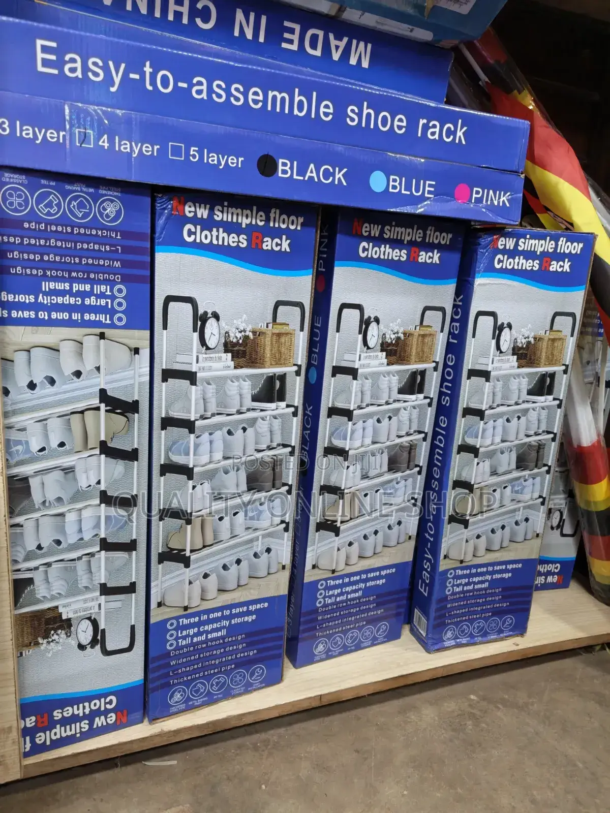 5layers Plastic Shoe Rack Plastic Shoe Rack