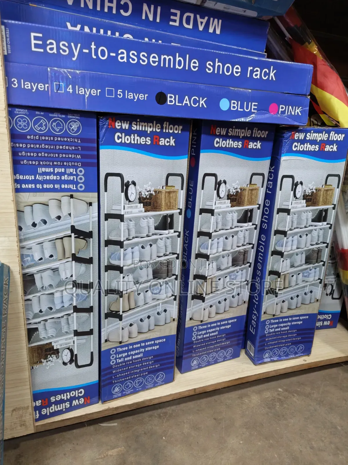 5layers Plastic Shoe Rack Plastic Shoe Rack